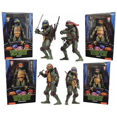 China MODEL TOY Ninja Turtle Leonardo Da Vinci for 1990 NECA movie version of Leonardo Raphael's plastic action figure of Teenage Mutant Turtles for sale