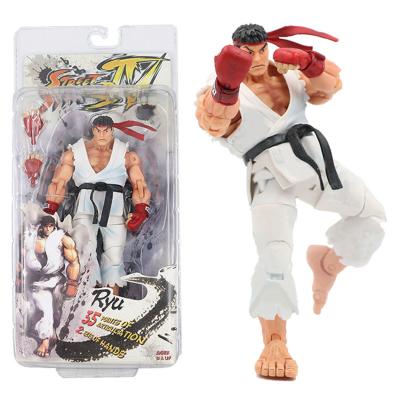 China MODEL TOY Street Fighter White Ryu for wang RYU PERFIDY people house ghost house chun-li PVC hand moving model dolls neca garage kits play for sale