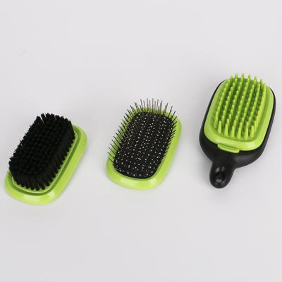 China Stocked K and B 3 in 1 Detachable Comb Set Dog Hair Remover Massage Pet Grooming Brush for sale