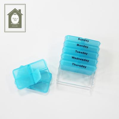 China Plastic Wholesale Medical Pill Box Case7 Days Daily Life Pill Weekly Pill Box for sale