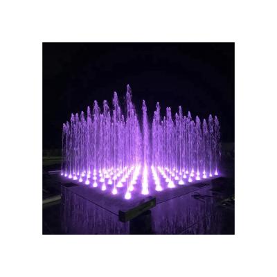 China Customization and One Stop Service Factory Price Interactive Public Square Colorful Led Lighting Dry Fountain for Children Play for sale