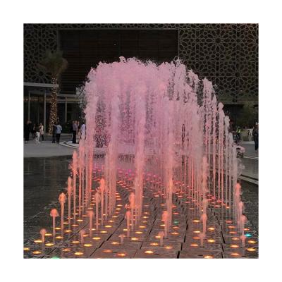 China Customization and One Stop Service Laminar Flow Dance Water Fountain Modern Artificial Waterfall Dry Floor Fountains for sale