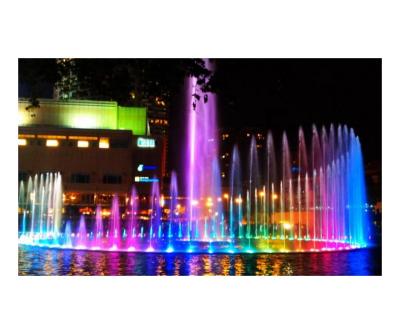 China Customization and One Stop Service Multicolorer LED Round Running Fountain Dancing Musical Stunt for sale