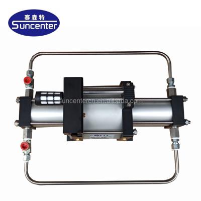 China Suncenter Acting Double Acting Attractive Design Automatic Working Pneumatic Liquid Booster Pump For Testing for sale