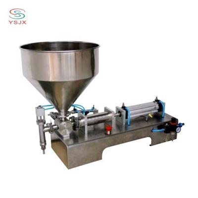 China Semi Automatic Beverage Meat Weighing Small Filling And Canning Machine / Meat Paste Filling Machine for sale