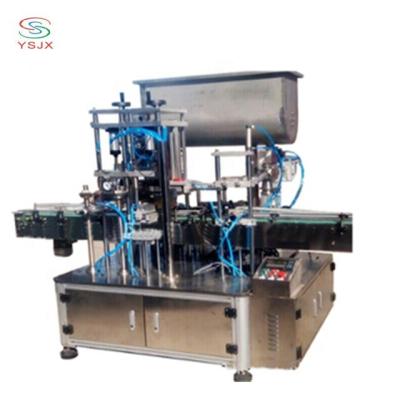 China Food Automatic Vacuum Filling And Capping Machine For Honey/Marmalade/Jam Paste Material Glass Bottle for sale