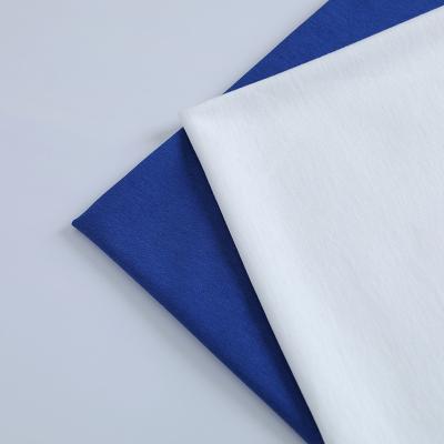 China New Brand 200gsm Cotton Double Yarn Plain Cotton Fabric Anti-Static Full Sleeve 100% Sleeve T-Shirt For Short for sale