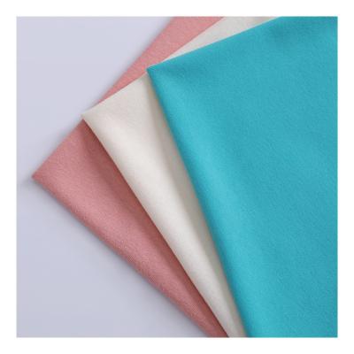 China Good Quality Antistatic Polyester Good Price Antistatic Etching Solid Fleece Knitted Cotton Fabric 165Gsm For Baby&Kids for sale