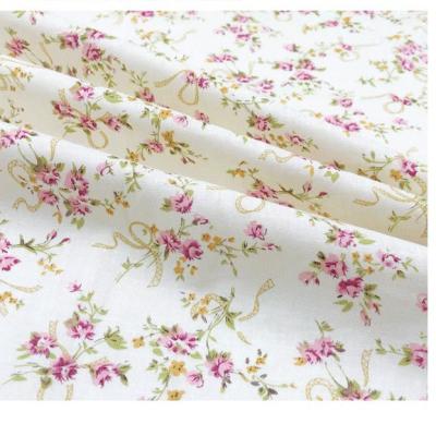 China Anti-Static Custom Paint Dye Printed Small Floral Home Textile TC And Super Soft 100% Cotton Fabric For Dress / Sleepwear Supplier for sale