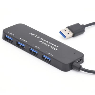 China Plug & Play Support USB2.0 Devices Plug & Play Female Port Charger 4 Port USB Hub for sale