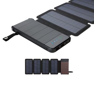 China New Energy High Quality Fast Solar Mobile Power Bank Power Support Charging Detachable Solar Power Bank With SOS Lamp for sale