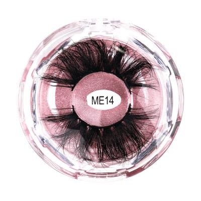 China 5D 25mm mink eyelash diamond box packaging wholesale mink lashes false mink eyelashes seller 5D 25mm mink eyelashes for sale