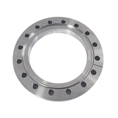 China All Kinds of Vacuum Pump Connection Accessories New Product Vacuum Stainless Steel Flange Customized Mirror Socket Weld Forge Polishing Flange for sale