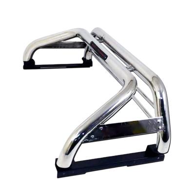 China Morden Luxury New Design Car Accessories Heavy Duty Stainless Silver Adjustable High Quality Roll Bar for sale