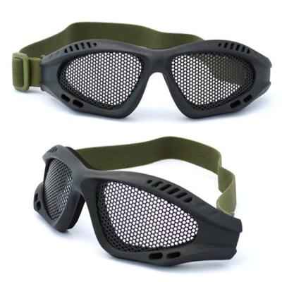 China Geperforeerd Metaal Mesh Tactical Military Glasses FDA Te koop