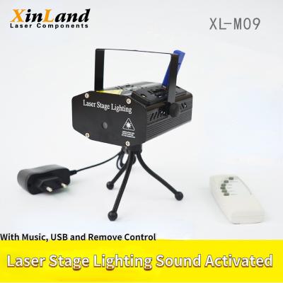 Chine le bruit d'USB de musique de 7.5w Mini Laser Stage Lighting With activé enlèvent le contrôle RVB à vendre