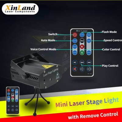 China Mini Laser Stage Light Projector mit entfernen Steuerung, Laserlicht DJ-Disco-Stadiums-Licht für Hauptpartei zu verkaufen