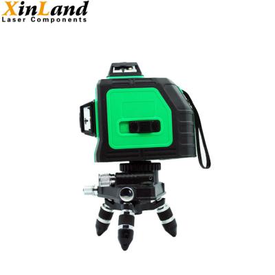 China Laser verde impermeable llano 12 líneas con la linea horizontal automática 360° línea cruzada horizontal y vertical de 3D en venta