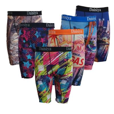 China Fuzhoudaisiya QUICK DRY sportswear tight breathable polyester printed men's briefs with multiple patterns for sale