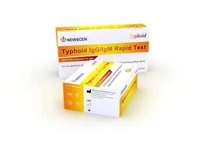 China Teste rápido tifoide coloidal de IgG IgM do sangue inteiro do ISO do ouro à venda