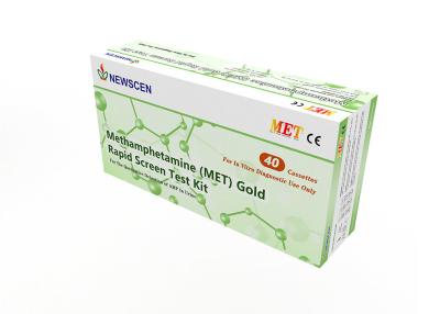 China 50 van de de Urine ONTMOETTEN de uitrustingen Methamfetamine van 10min 80ml de Snelle Strook van de Onderzoekstest Te koop