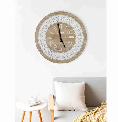 China Personalized Customization Strong And Durable Nordic Indicator Size Wooden Decorative Wall Clock for sale