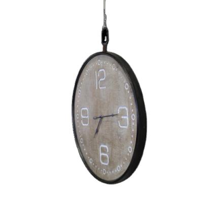 China Customization Nordic Style Handwork Decor Personalized Wood Living Room Around Digital Modern Wall Clock for sale