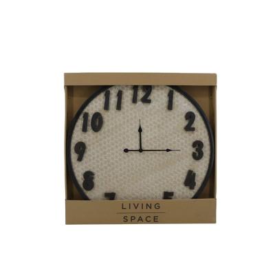 China Customized Exquisite Workmanship Nordic Style The Log Wall Clock For Living Room Decor for sale