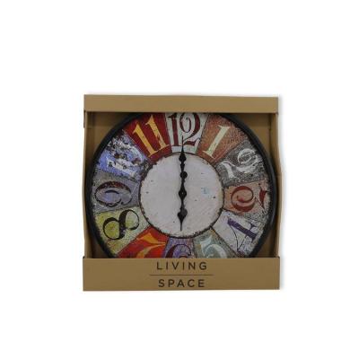 China Personalized Wall Clock Customization Exquisite Workmanship Sturdy And Durable Round Cheap Wooden Decor for sale