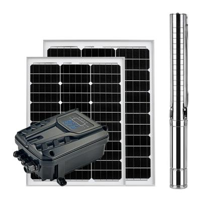 China Long Lifespan / Long Lifespan Energy Saving Brushless Solar Water System / DC Impler Stainless Steel Borehole Pumps Energy Saving New Product For Deep Well for sale