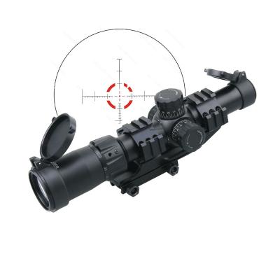 China Lifetime Warranty Mustang 1-4X24 Shockproof Tactical Scope Hunting FFP 6 Levels Illumination LPVO Scope With Picatinny Mount for sale