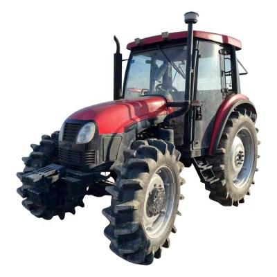 China Chinese factory famous brand YTO 80hp LX804 wheel farm tractor with fertilization and backilling for sale