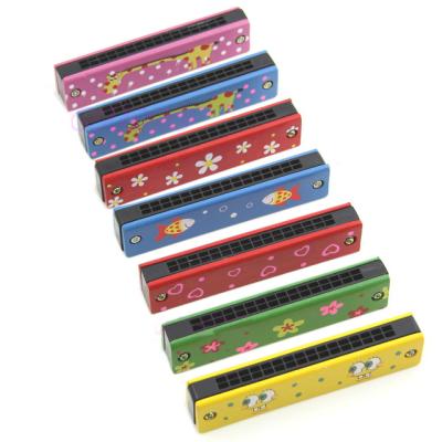 China Educational Toys Wholesale Wooden Toy Wooden Harmonica Toy Harmonica Mouth Organ Children Musical Instrument Good Prices for sale