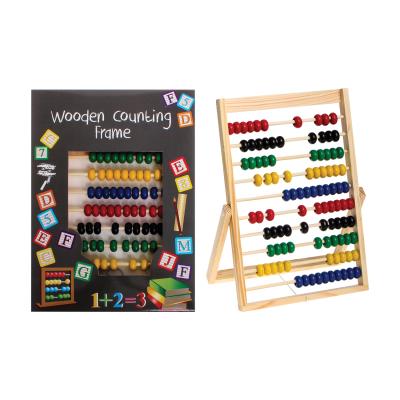 China New Design Preschool Educational Wholesale Toy For Children Wooden Abacus Educational Wooden Count Frame for sale