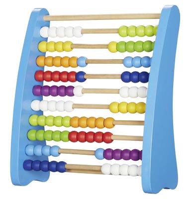 China Preschool Educational Toys Wholesale Wooden Abacus First Montessori Educational Toys For Kids Number Counting Wooden Abacus Frame for sale