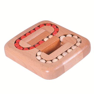 China Wholesale Price Developing Wooden Montessori Maze Toy Kids Montessori Learning Toys Wooedn Maze Flat Ball Game Good Intelligence for sale