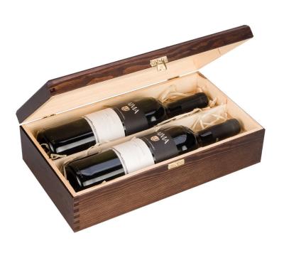 China Wholesale Eco-friendly Luxury Piano Lacquer MDF Wooden Material Custom Wine Glass Bottle Boxes For Perfume Gift Watch Packaging for sale