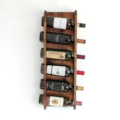 China Sustainable Household Shelf Countertop Storage Floating Metal Wine Bottle Wall Mounted Glass Rack For Hotel Home Restaurants for sale