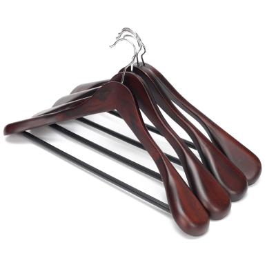 China (Size) Bestselling Multi Color Adjustable 100 Pack Coat Hangers For Moq Wholesale Wooden Cloth Hanger Small Wooden Flat Hanger for sale