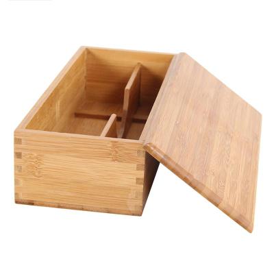 China Minimalist Silver Rack Storage Box Adjustable Kitchen Tableware Drawer Wooden Storage Box for sale