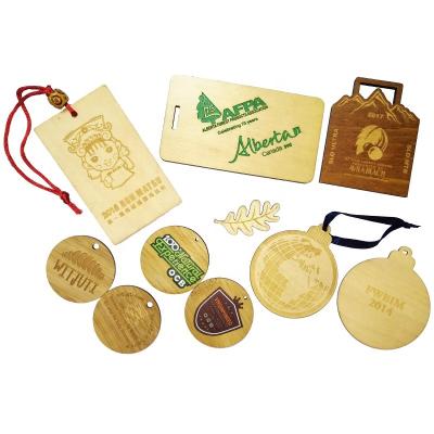 China Eco - Friendly Europe Wooden Medal Custom Wooden Marathon Sports Award Medals With Laser Engrave Logo for sale