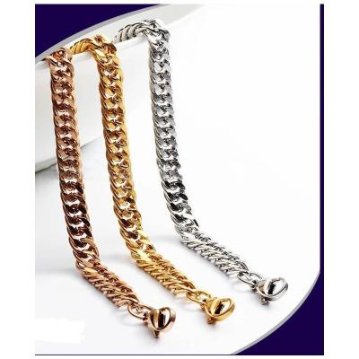 China Classic Silver Plating Neck Chain With Lobster Ring Stainless Steel Chain for sale