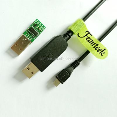 China Free Driver USB to MICRO USB Cable 5P 3.3V USB to TTL Serial Cable FTDI Programming Cable for sale