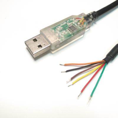 China Free Conductor 1.8M USB to RS-485-WE 6 Pin USB to Serial RS485 UART Converter Cable for sale