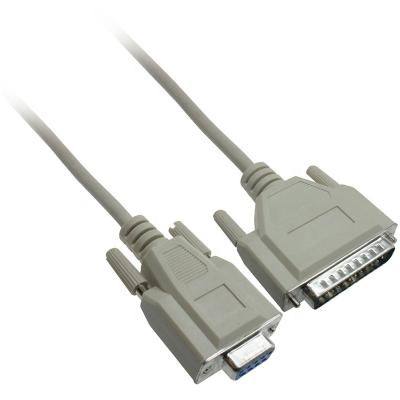 China Free Serial Driver RS232 Modem Cable DB9 Female To Male DB25 Cable for sale