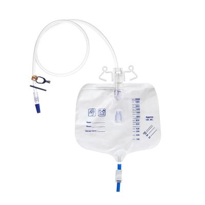 China High Quality Medical Disposable PE Urine Bag China Urine Meter Drainage Bag System for sale