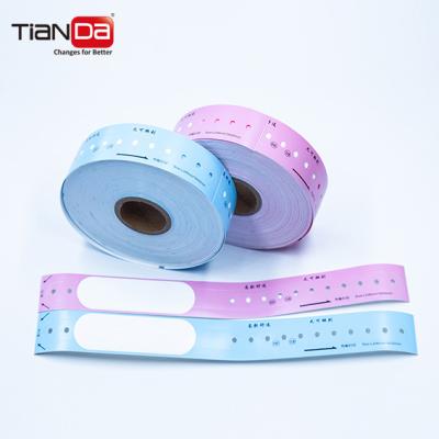 China Ask Trader Customized Barcode Roll Wristband Hospital Patient Disposable Medical ID Thermal Printing ID Bands Thermal Wristband for sale