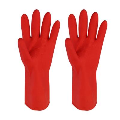 China Mechanic Working Gloves Factory Price Gloves Waterproof And Anti-oil Powder Free Red Latex Gloves For Hotel/Restaurant for sale