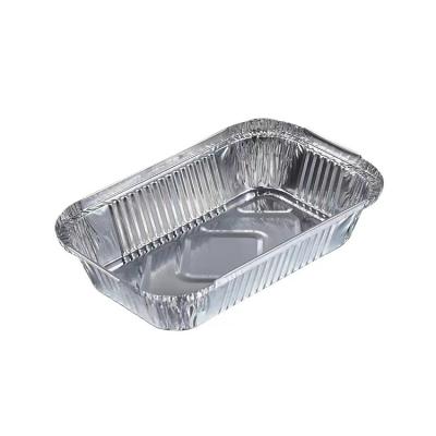 China Customizable Aluminum Foil Tray Disposable Aluminum Foil Food Baking Container Baking Pan Microwave Grill Bake for sale