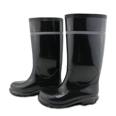 China TREE 2022 Hot Selling Waterproof And Anti-slip PVC Rubber Wellington Black For Men / Women for sale